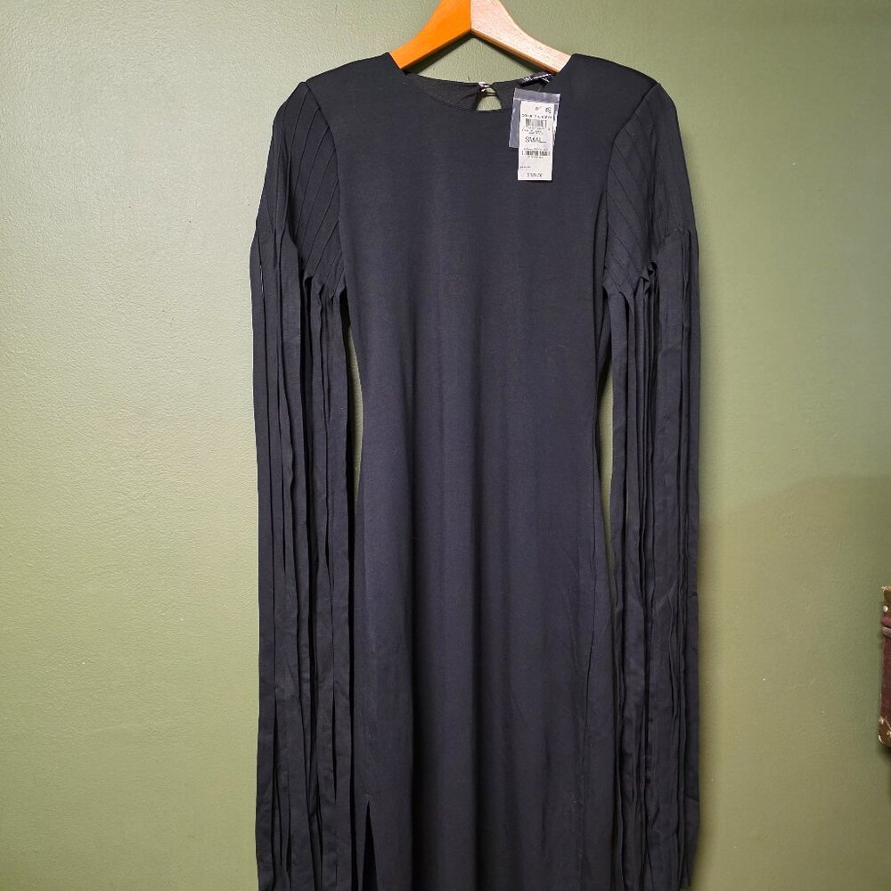 INC International Concepts Long Sleeve Black Dress – Statement Elegance